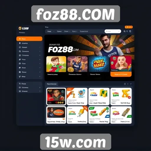 Interface do usuário de foz88.COM é intuitiva